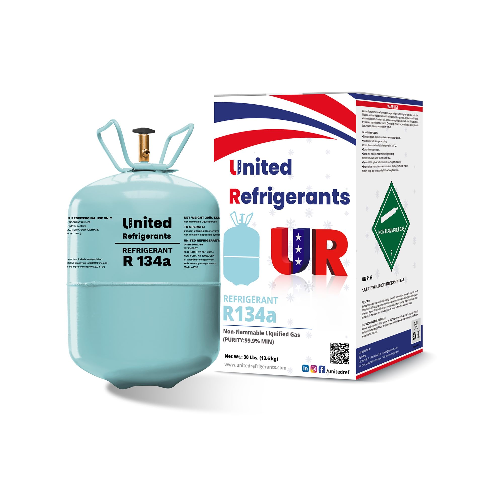 United Refrigerants 134a AHRI700 USA Standards
