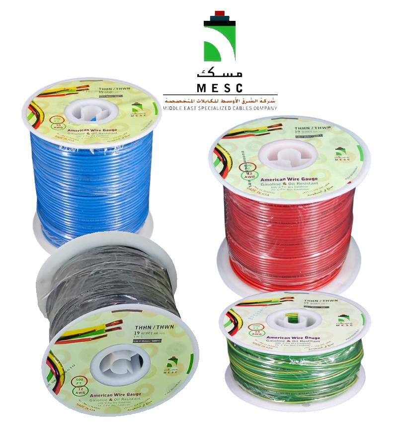MESC THHN 10 AWG 19 WIRE 600V BLACK  CABLES/WIRES