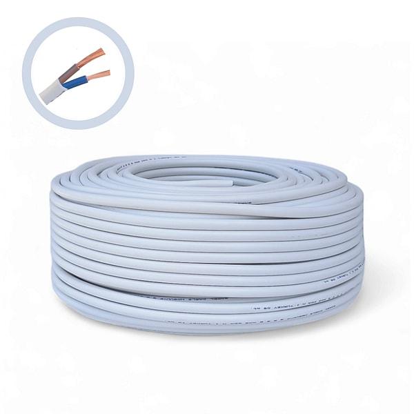 ASHFLEXI 3X1.5 MM2 CCA/PVC/PVC 100 YARDS - WHITE CABLES AND WIRES