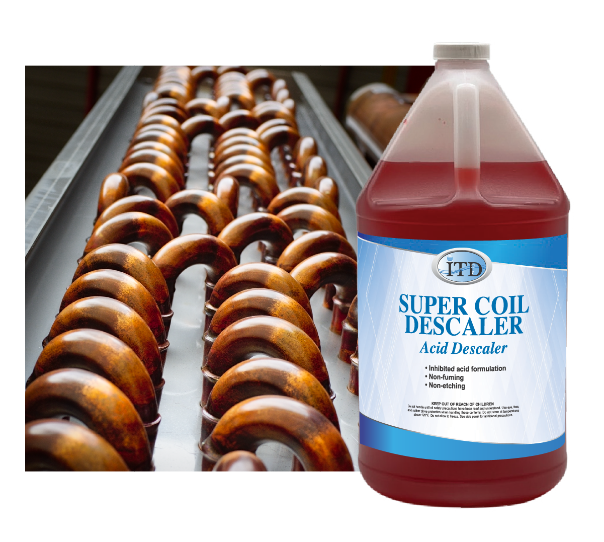 RED ACID COIL CLEANER ITALY