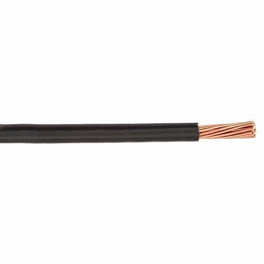 MESC THHN 8 AWG 19 WIRE 600V BLACK 500 feet CABLES/WIRES