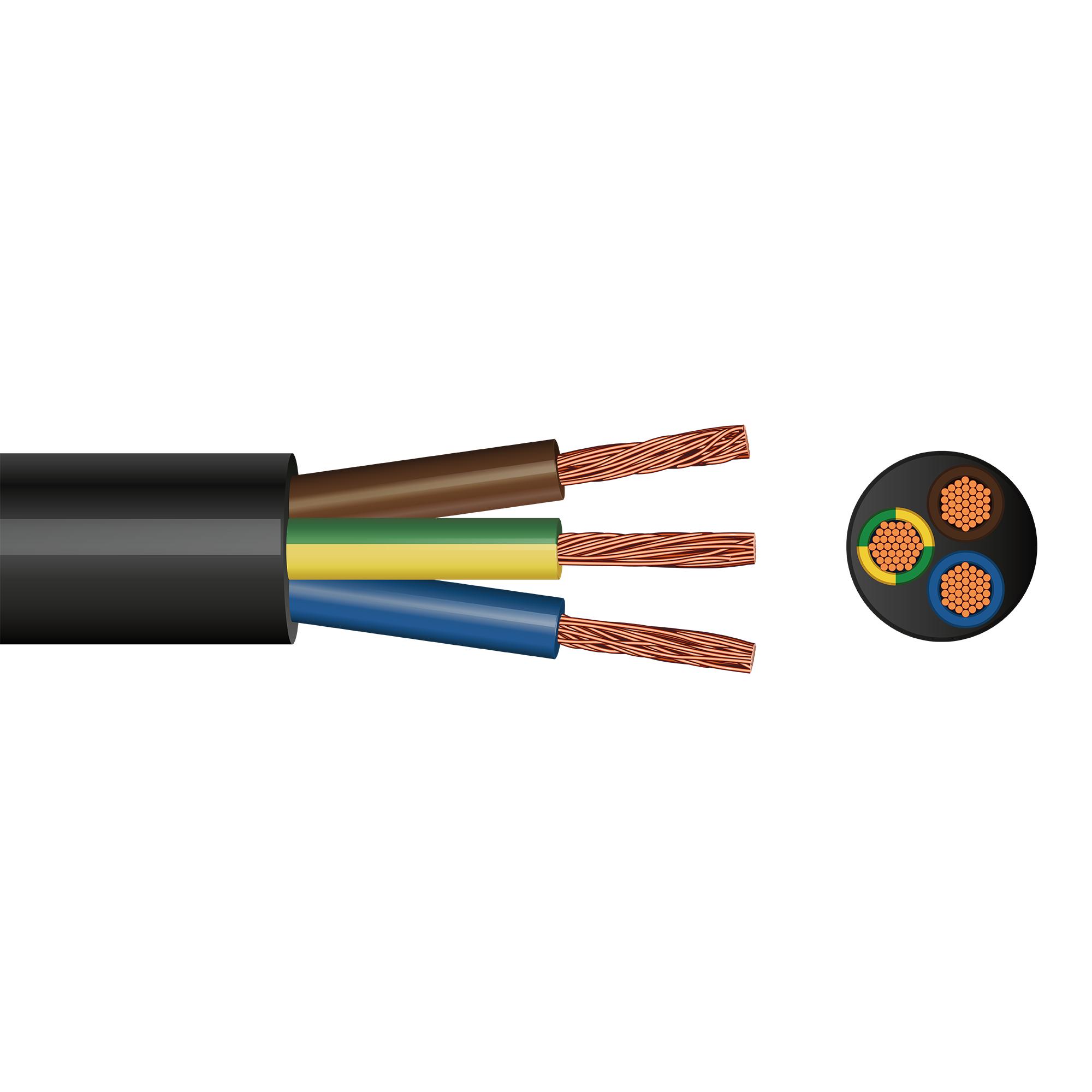 ASHFLEXI 3X1.0 MM2 CCA/PVC/PVC -WHITE 100 YARDS CABLES AND WIRES
