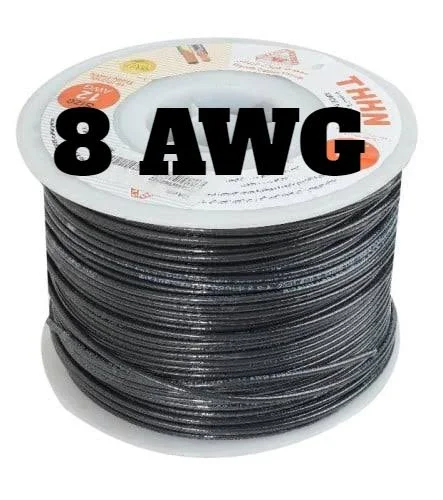 THHN Wire 8 AMG Black 600V Riyadh
